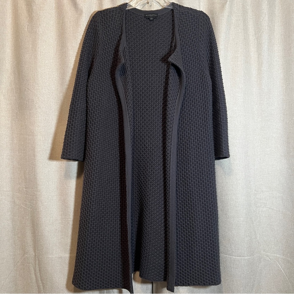 The White Company London Charcoal Long Knit Sweater Size Medium